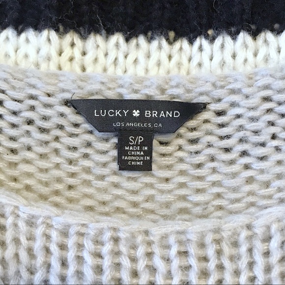Lucky Brand Bold Striped Wool Blend Sweater - Picture 11 of 12